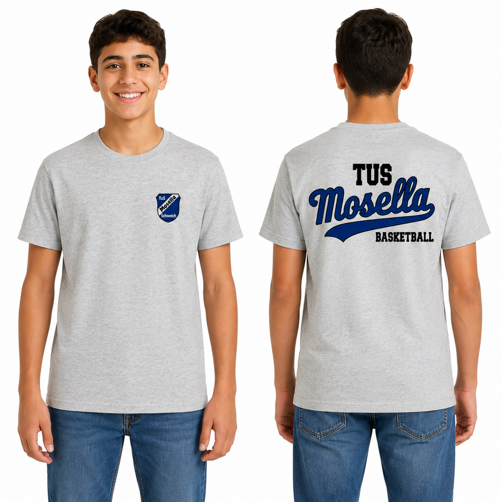 Tshirt Backprint Grau