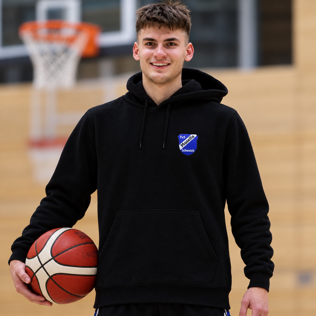 Hoodie Schwarz TUS Mosella Basketball Backprint
