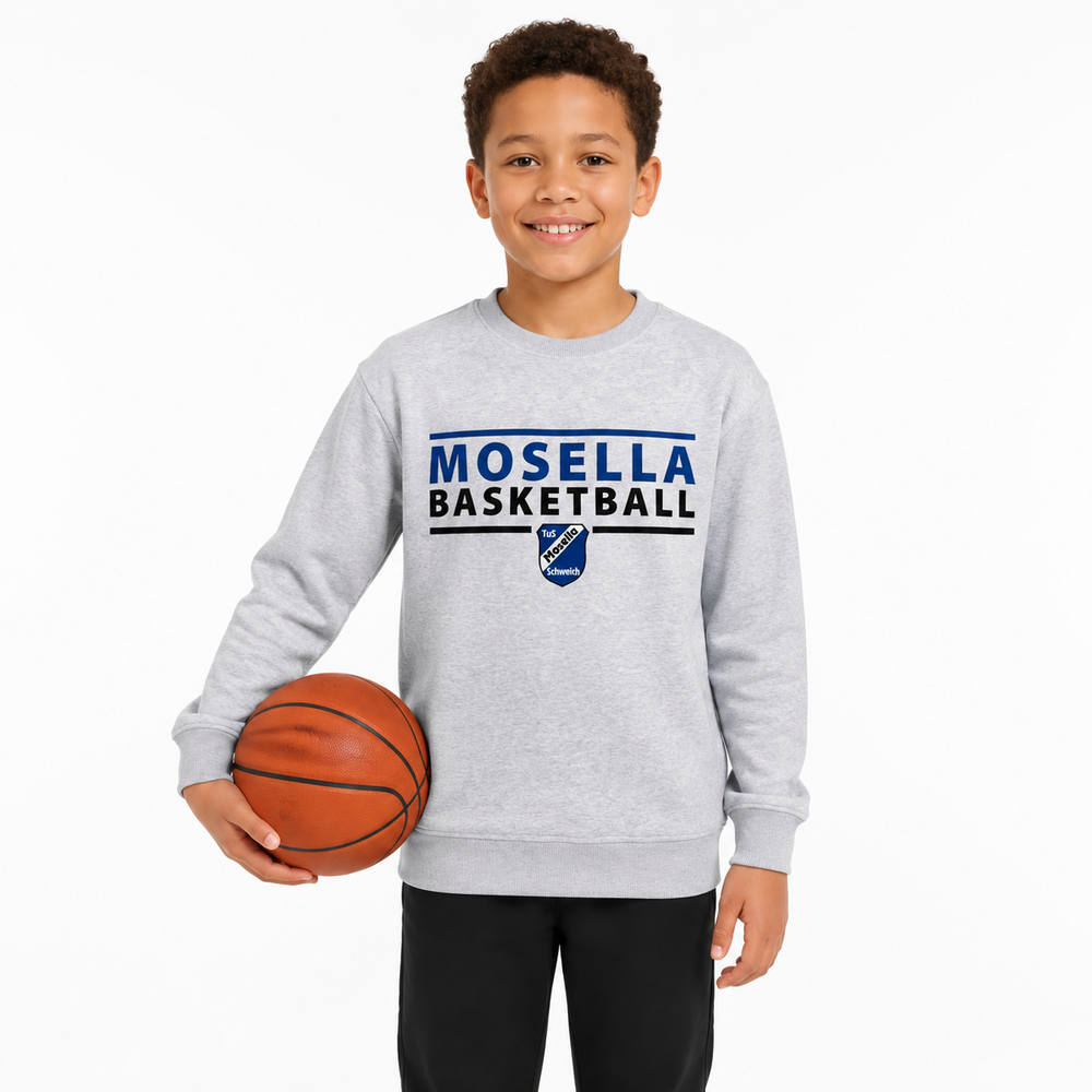 Kinder Sweatshirt grau mit Frontdruck