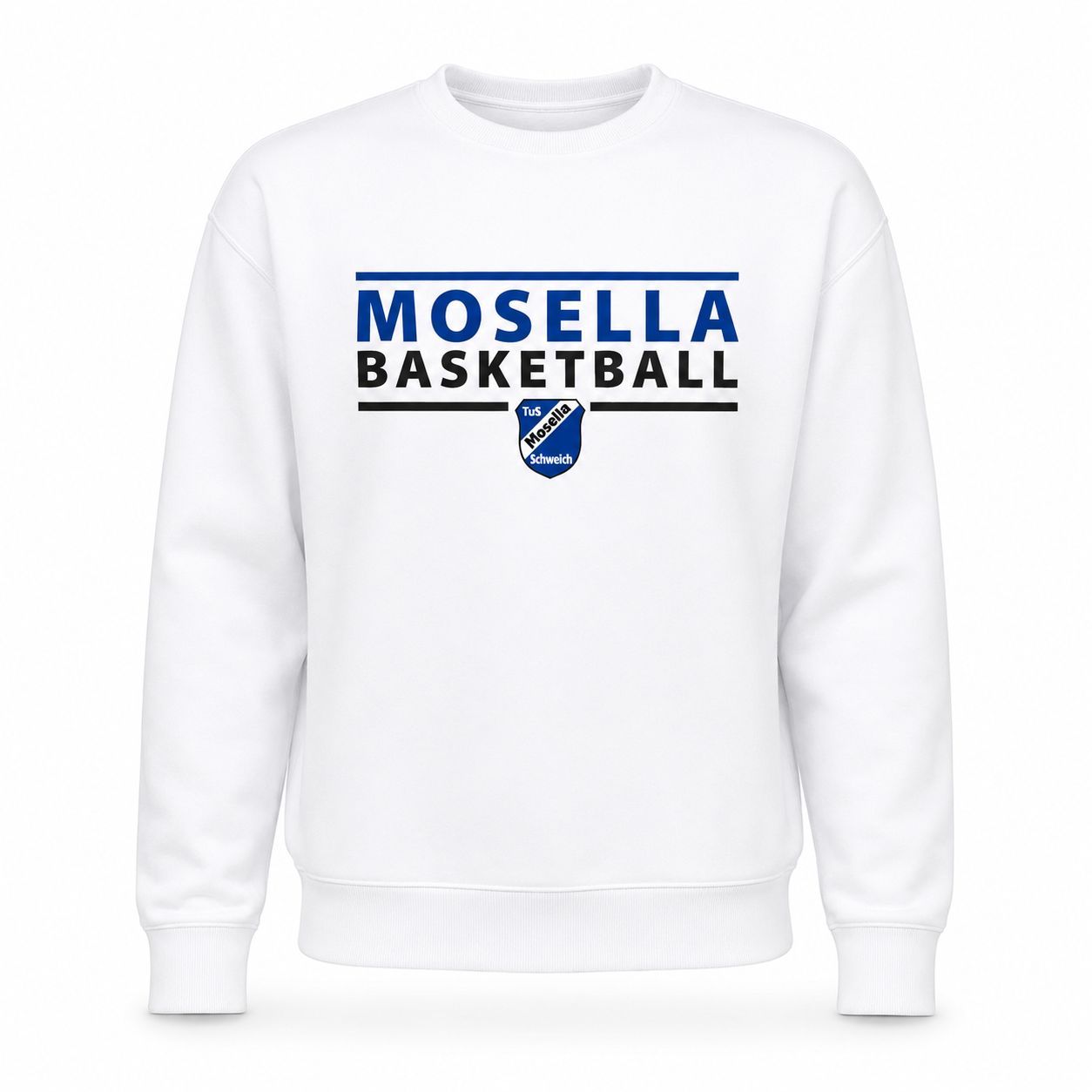 Sweater Weiß "Mosella Basketball"