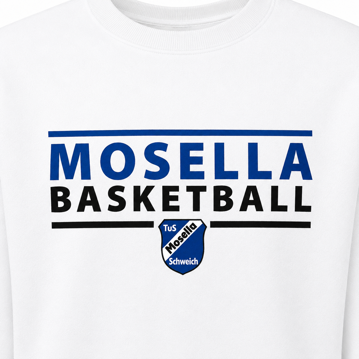Sweater Weiß "Mosella Basketball"