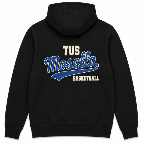 Hoodie Schwarz TUS Mosella Basketball Backprint