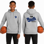 Hoodie Grau Backprint "TUS Mosella Basketball"