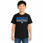 Kinder-T-Shirt Schwarz "Mosella Basketball"