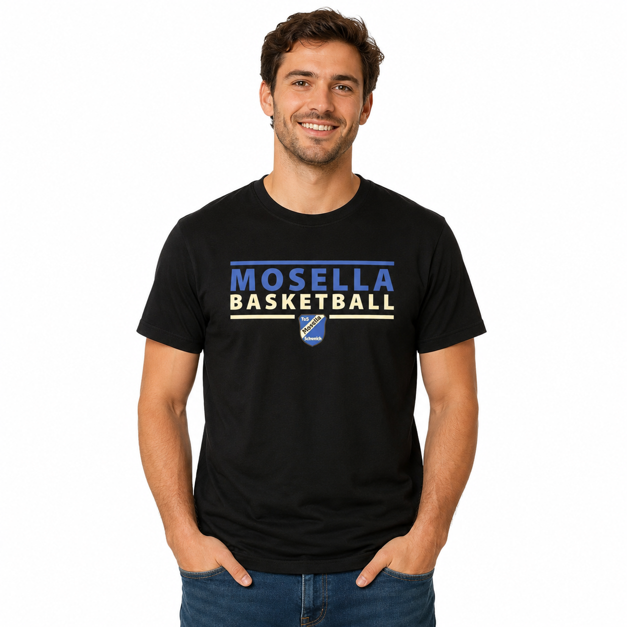 Tshirt Schwarz Frontprint